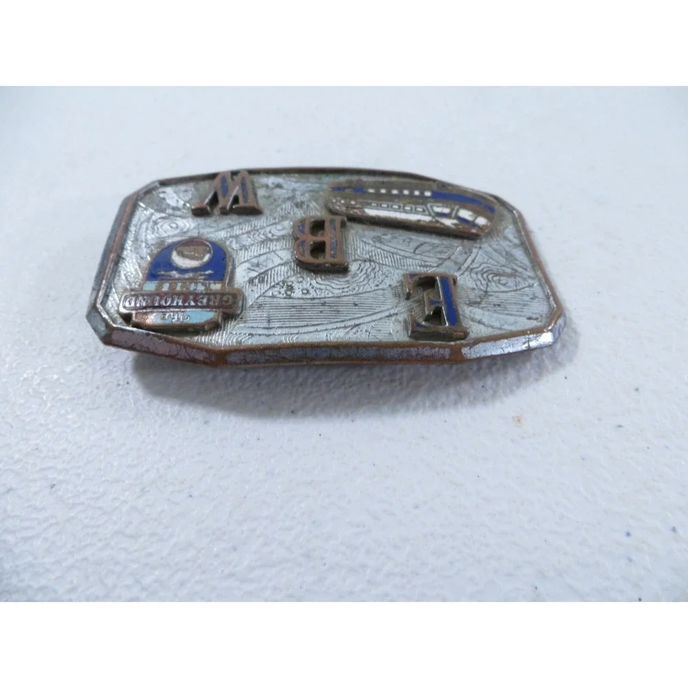 Vintage Greyhound Bus Lines Driver Uniform Belt Buckle 1940's‎